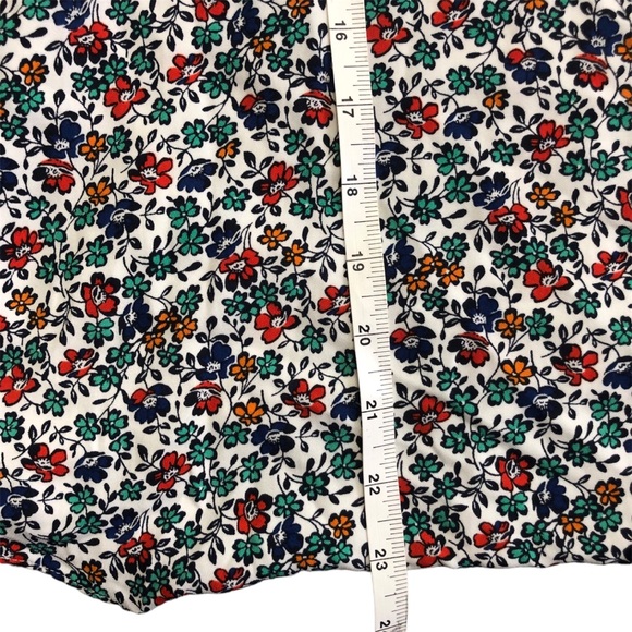 JCrew Adjustable Strap Scallope Front Floral Size 6 Lined Top - Picture 10 of 10